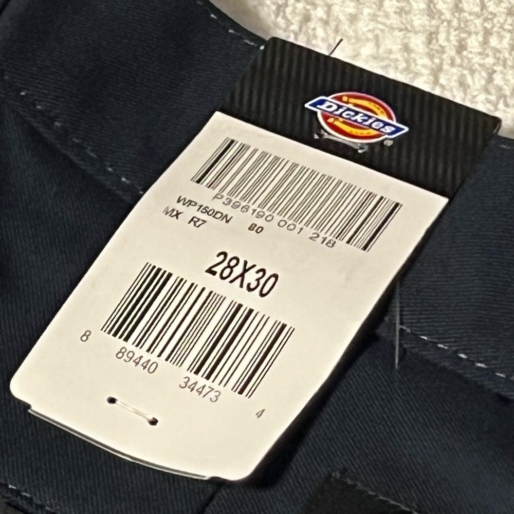 Dickies Flex Twill Slim Tapered Work Pants WP150DN dark navy 29 x 30 NWT - Picture 4 of 7